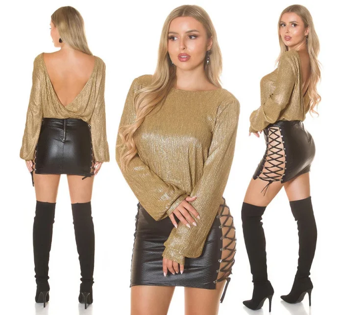 Sexy lesklá halenka model 20826110 - Koucla Sexy lesklá halenka model 20826110 - Koucla