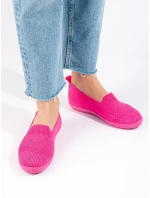 Zajímavé růžové tenisky dámské bez podpatku Zajímavé růžové tenisky dámské bez podpatku