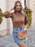 Dámský svetr BUFALO hnědý FashionStreet MY1424