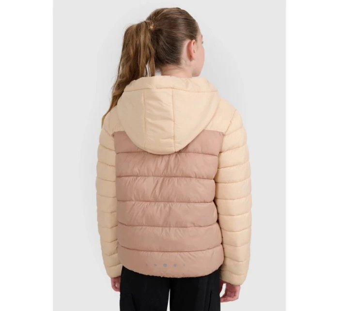 Dívčí péřová bunda se syntetickou výplní model 21814846 - 4F Dívčí péřová bunda se syntetickou výplní model 21814846 - 4F