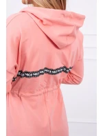 Sukně s delšími zády meruňková