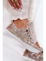 Dámské Polobotky Z Přírodní Kůže Vzorované model 21691796 Béžové - Artiker