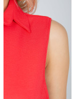 Elegantní dámská košile s límcem - červená,
