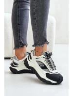 Kožené Dámské Tenisky Na Platformě Big Star HI-POLY SYSTEM Bílo-Černé Kožené Dámské Tenisky Na Platformě Big Star HI-POLY SYSTEM Bílo-Černé