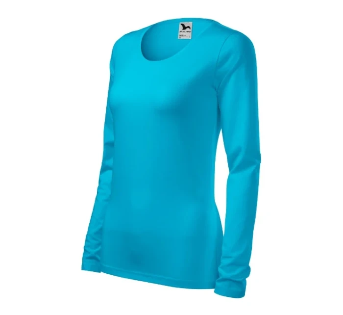 Slim triko dámské tyrkysová Slim triko dámské tyrkysová