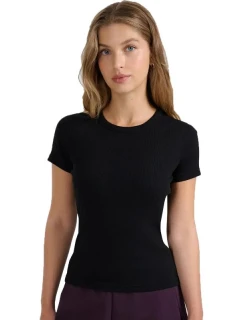 Dámské tričko  tmavě černé WAW25TTSH 20S model 21815821 - 4F