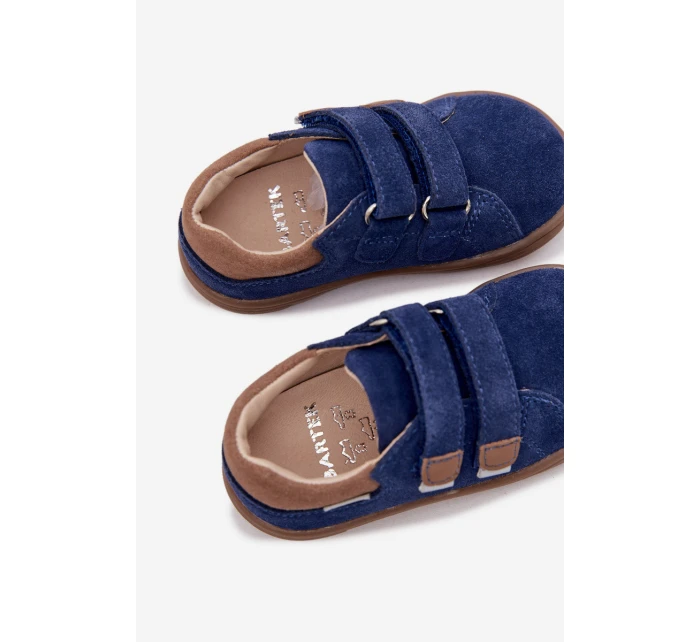 Kožené Dětské Polobotky Barefoot S  Tmavě Modré model 21958949 - Bartek S.A.