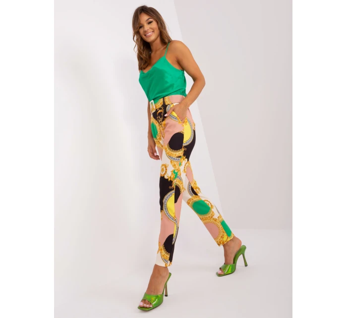 Kalhoty DHJ SP 12787D.23X černá a béžová