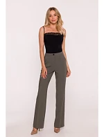 S418 Kalhoty s laclem - khaki barva