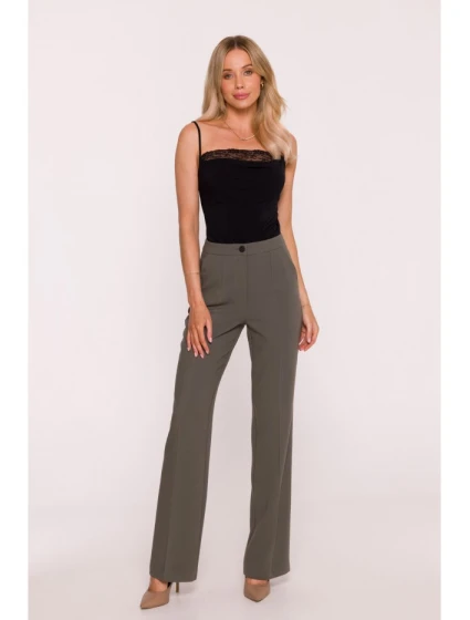 Kalhoty s  khaki barva model 21319183 - STYLOVE