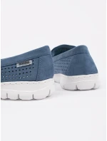 Trendy modré dámské mokasíny bez podpatku Trendy modré dámské mokasíny bez podpatku