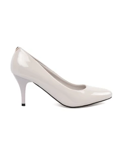 Exkluzívní dámské Jasnoszary  lodičky na jehlovém podpatku