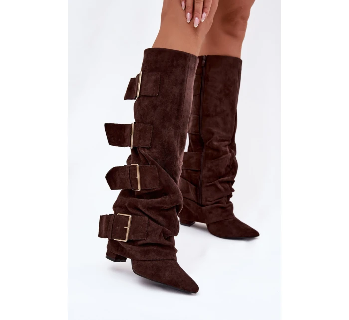 Kozačky na podpatku  model 221908 Step in style