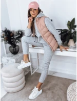 Dámská prošívaná vesta růžová Dstreet model 21967405 - FashionStreet