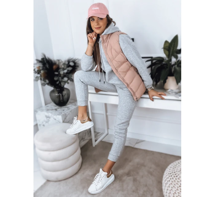 Dámská prošívaná vesta růžová Dstreet model 21967405 - FashionStreet