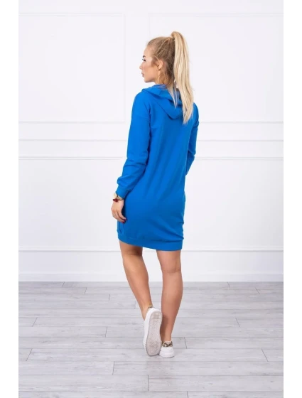 Šaty s kapucí chrpa