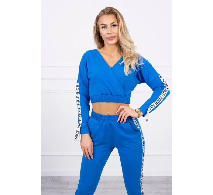 Sada s ozdobnými stuhami chrpa