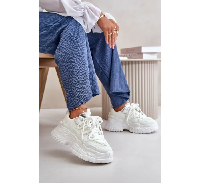 Dámské tenisky na masivní podrážce bílé Nevela Dámské tenisky na masivní podrážce bílé Nevela