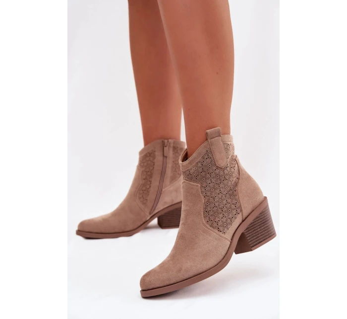 Boty na podpatku  model 224428 Step in style