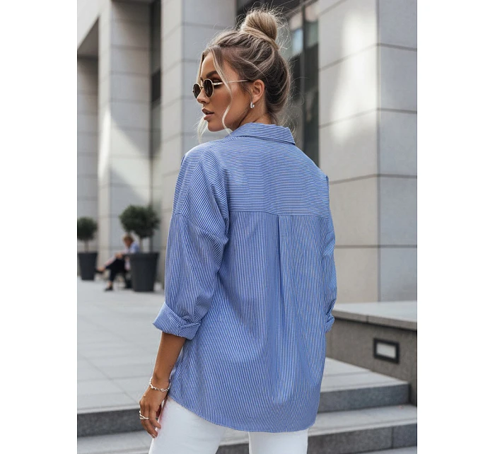 Dámské oversize tričko BLISS modré FashionStreet DY0351