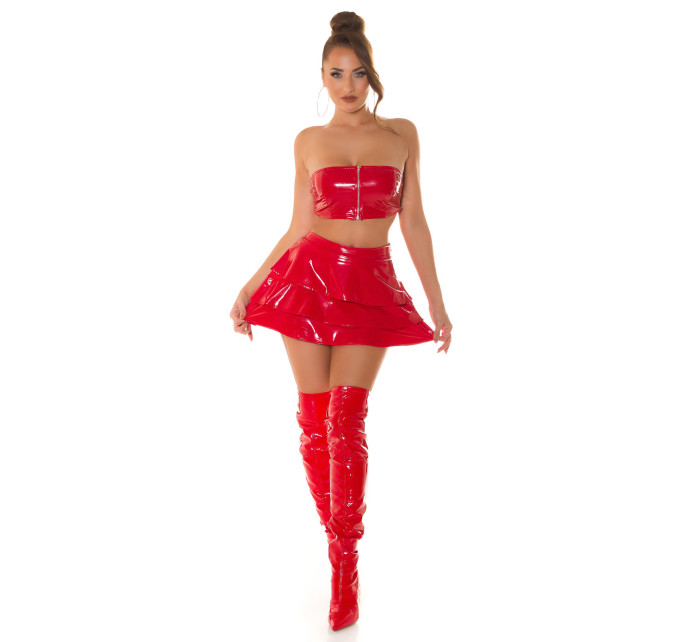 Sexy Koucla Latex look model 19629678 top with zip - Style fashion