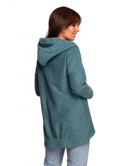 Dámský svetr s kapucí model 17923113 BE - BeWear