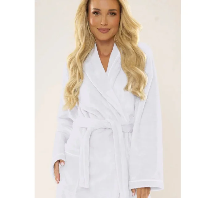 Dámský župan 709 model 20770373 Frotte bílý - De Lafense