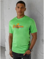 Pánské zelené tričko s potiskem Dstreet RX5373 Pánské zelené tričko s potiskem Dstreet RX5373
