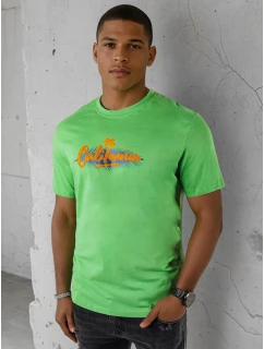 Pánské zelené tričko s potiskem Dstreet RX5373