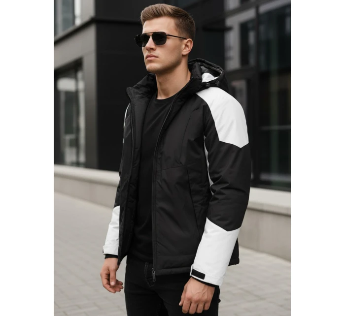 Pánská zimní bunda s kapucí černá FashionStreet TX5123