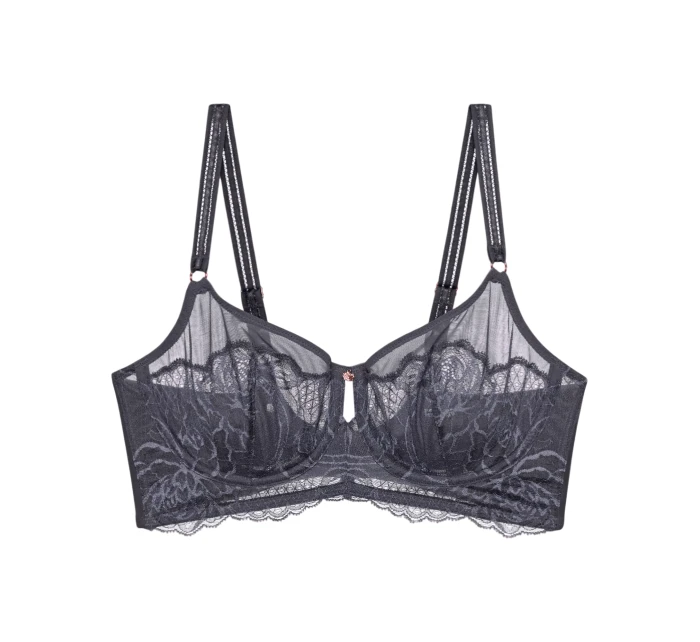 Dámská podprsenka Wild Peony Florale W01 - GRAY - šedá 00DK - TRIUMPH