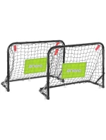 SADA 2 KOVOVÝCH BRANEK SE SÍTÍ A PUMPIČKOU NA MÍČE 60X45X24CM ENERO SADA 2 KOVOVÝCH BRANEK SE SÍTÍ A PUMPIČKOU NA MÍČE 60X45X24CM ENERO