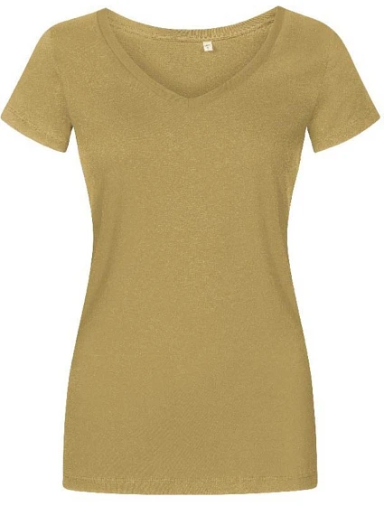 Dámské tričko X.O s výstřihem do V 40. olive model 22515379 - Promodoro Dámské tričko X.O s výstřihem do V 40. olive model 22515379 - Promodoro