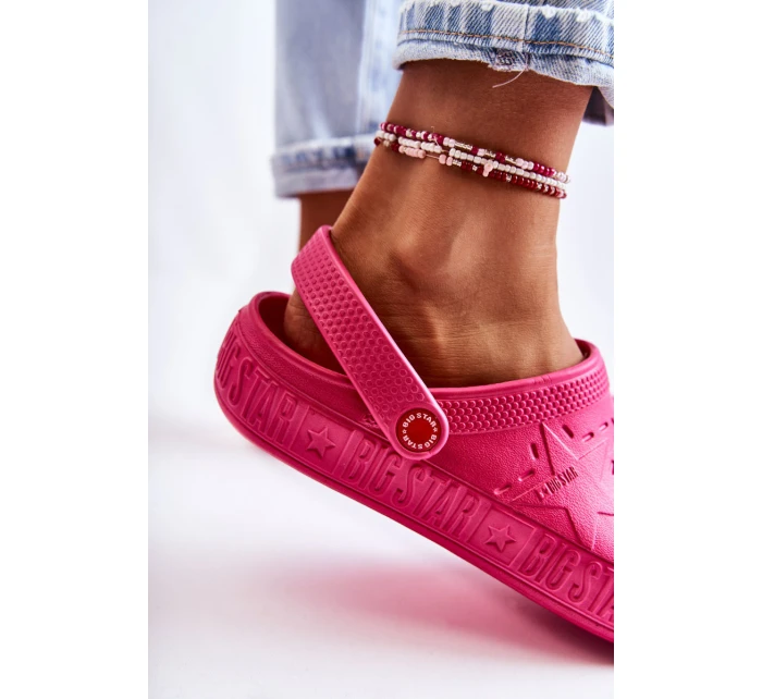 Dámské světlé pantofle Big Star II275007 fuchsie Dámské světlé pantofle Big Star II275007 fuchsie