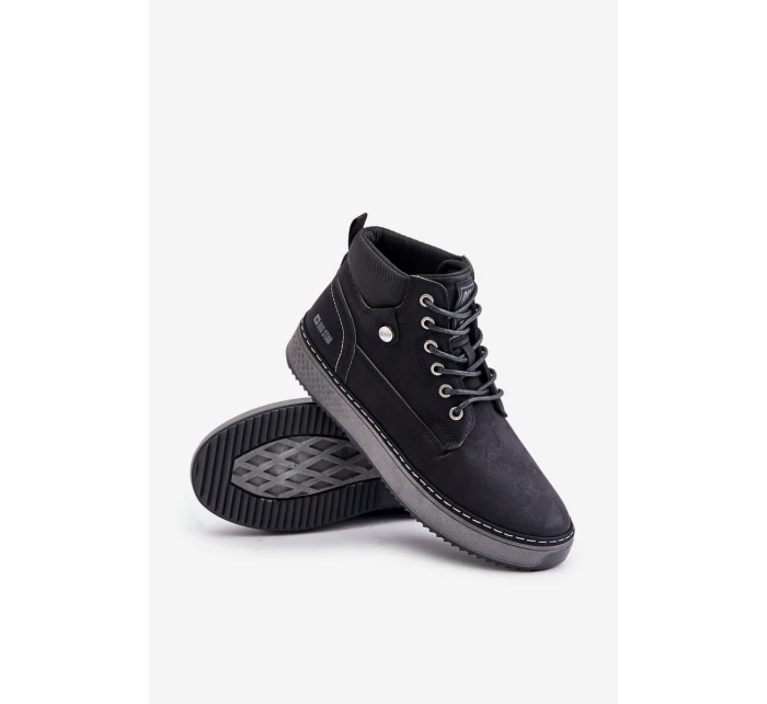 Pánské Šněrovací Boty Big Star OO174559 Hi-Poly System Černé