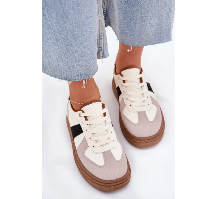 Dámské tenisky na platformě béžové Dovina Dámské tenisky na platformě béžové Dovina