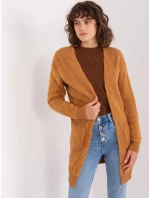Sweter AT SW model 19014671 camelowy - FPrice Sweter AT SW model 19014671 camelowy - FPrice