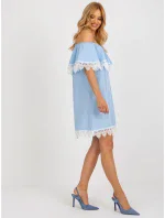 LK SK 506989 šaty.37 světle modrá