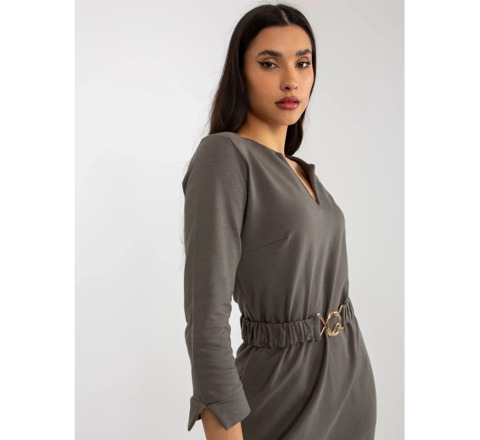 Dámské šaty TW SK BL 1011 šaty.17 khaki - FPrice Dámské šaty TW SK BL 1011 šaty.17 khaki - FPrice