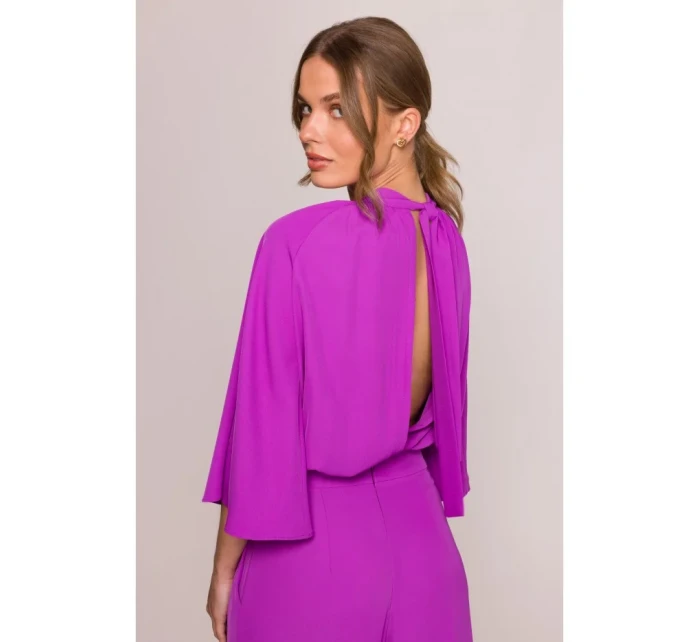 Kombinéza s širokými rukávy a zády model 20966209 - STYLOVE