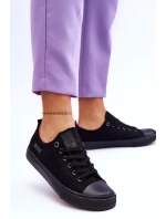 Dámské nízké Materiál tenisky Big Star KK274009 Černá Dámské nízké Materiál tenisky Big Star KK274009 Černá