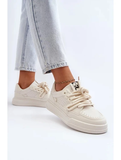Dámské eko kožené tenisky Béžová Avanalis Dámské eko kožené tenisky Béžová Avanalis
