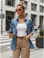 Dámská džínová košile oversize DENIMOVA modrá FashionStreet DY0467