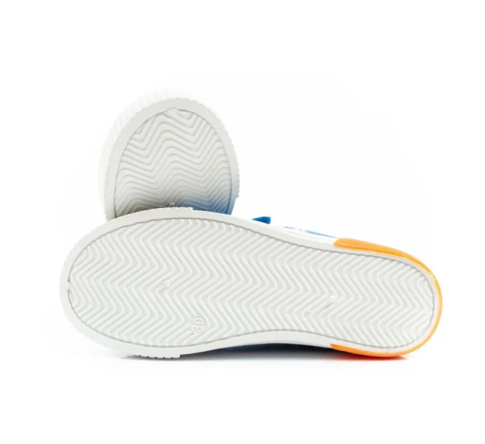 Leomil Sonic dětské sportovní boty lehké tenisky na suchý zip modré červené