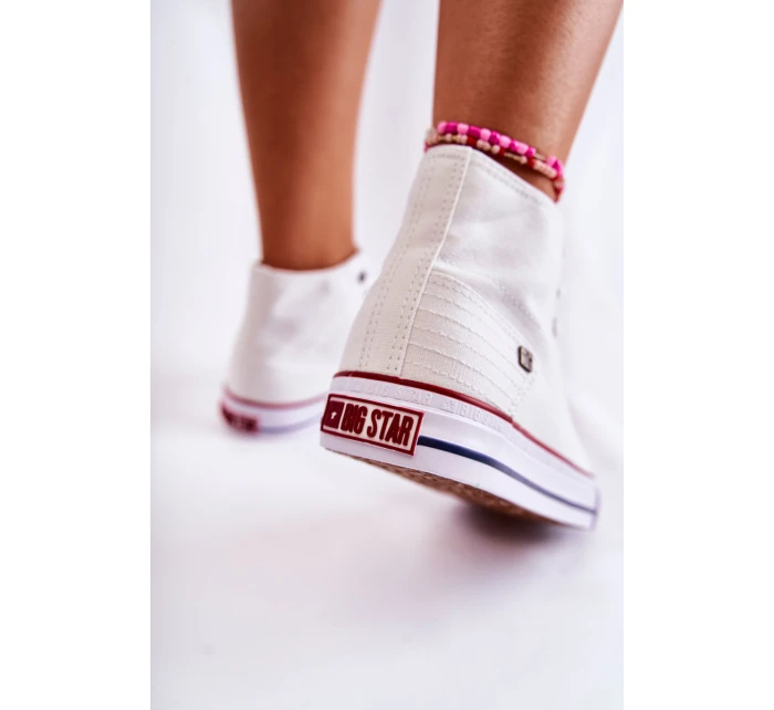 Dámské Vysoké Tenisky Big Star DD274332 Bile