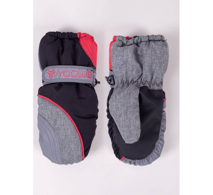 Yoclub Dětské zimní lyžařské rukavice REN-0296C-A110 Vícebarevné