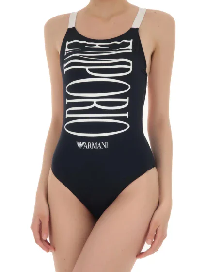 Dámské jednodílné plavky 262672 1P324 00135 námořnická modrá - Emporio Armani Dámské jednodílné plavky 262672 1P324 00135 námořnická modrá - Emporio Armani