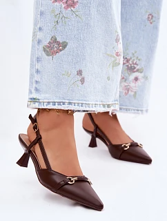 Sandály na podpatku  model 227446 Step in style