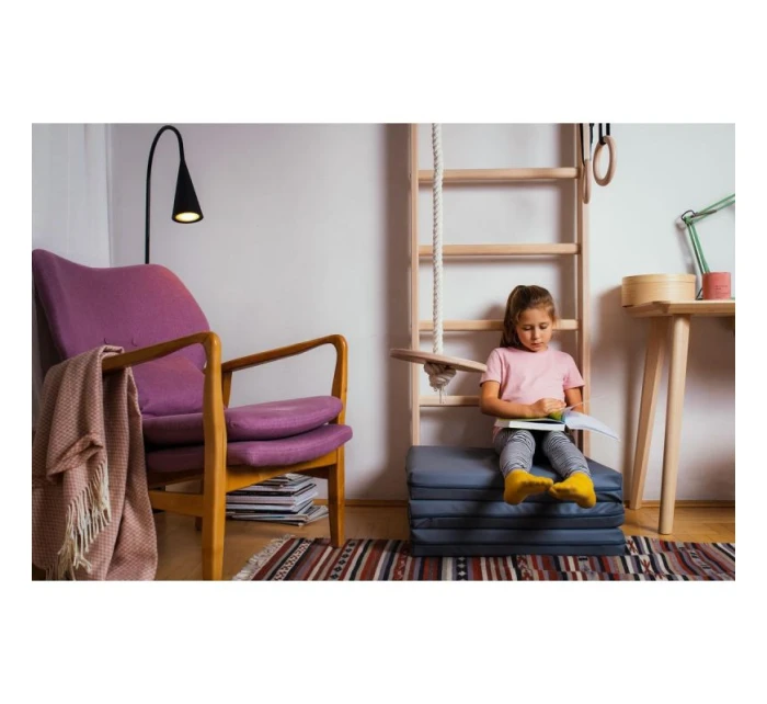 SKLÁDACÍ GYMNASTICKÁ MATRACE ŠEDÁ 180CM BENCHK