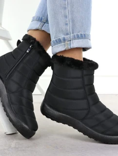 Dámské ploché zateplené sněhule černé model 21906469 - Potocki